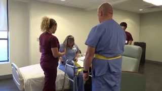 Physical Therapy Transfer Training  How To Transfer From Wheelchair To Bed [upl. by Niwri]