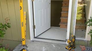 Jeld Wen Front Door Installation  Really crappy products and craftsmanship PART 1 [upl. by Hedveh]