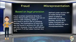 What is Difference Between Fraud amp Misrepresentation [upl. by Nojid]