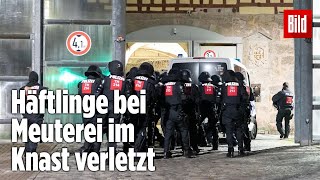 Gefängnismeuterei Polizei stürmt Knast in Thüringen  JVA Untermaßfeld [upl. by Arama]